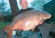 Carpe miroir 36,700 Kgs – Lac de curtons (Rainbow Lake) – Lac privé – Richard de Vitt