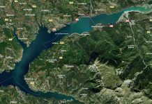 Lac de Serre-Poncon – Grand lac public – Hautes Alpes (05) Vue satellite lac de Serre-Ponçon