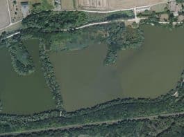 Lac de trevoix vue aerienne