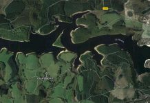 Lac de Viam – Grand lac public – Corrèze (19) Vue satellite du lac de Viam