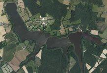 Lac du Bourdon – Grand lac public – Yonne (89) Vue aérienne sur le Lac du Bourdon