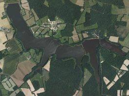 Vue aérienne sur le Lac du Bourdon