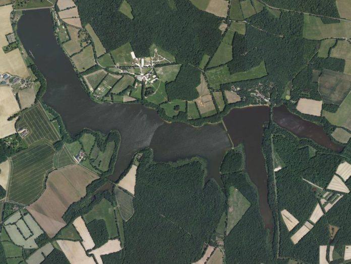 Vue aérienne sur le Lac du Bourdon